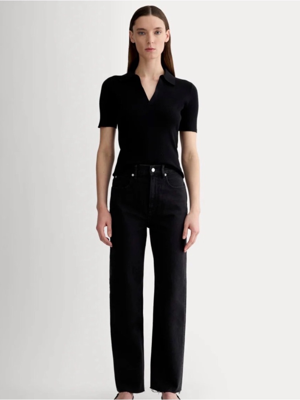 Everlane Black Straight-Leg Women’s Jeans